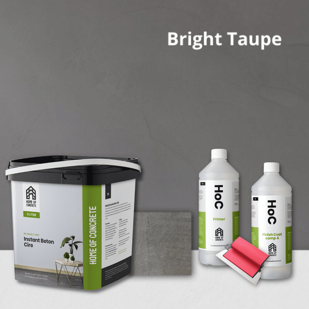 Bright Taupe Beton Ciré - 10m2 set