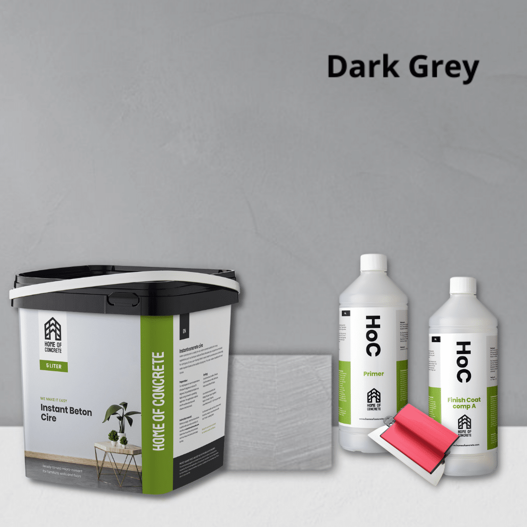 Dark Grey Beton Ciré - 10m2 set