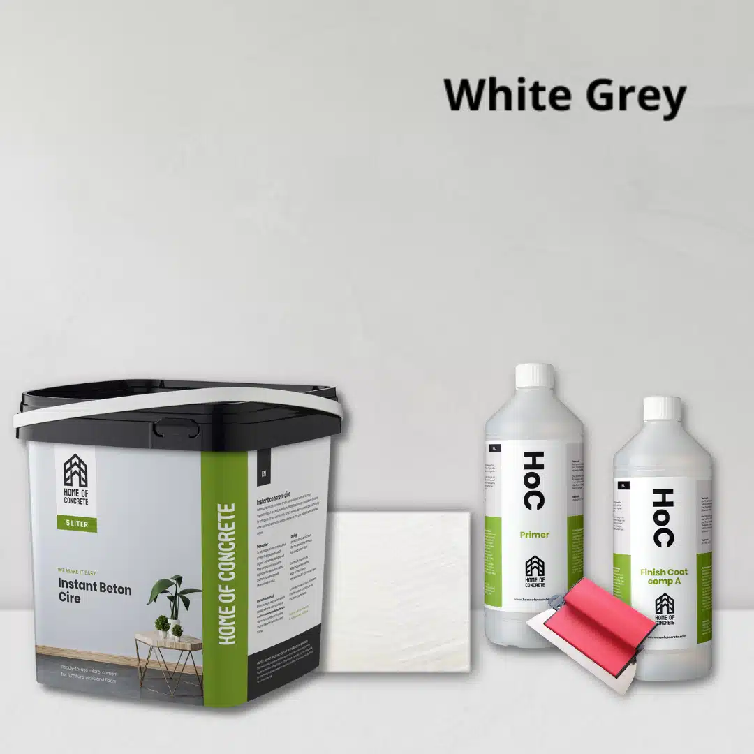 White Grey Beton Ciré - 10m2 set